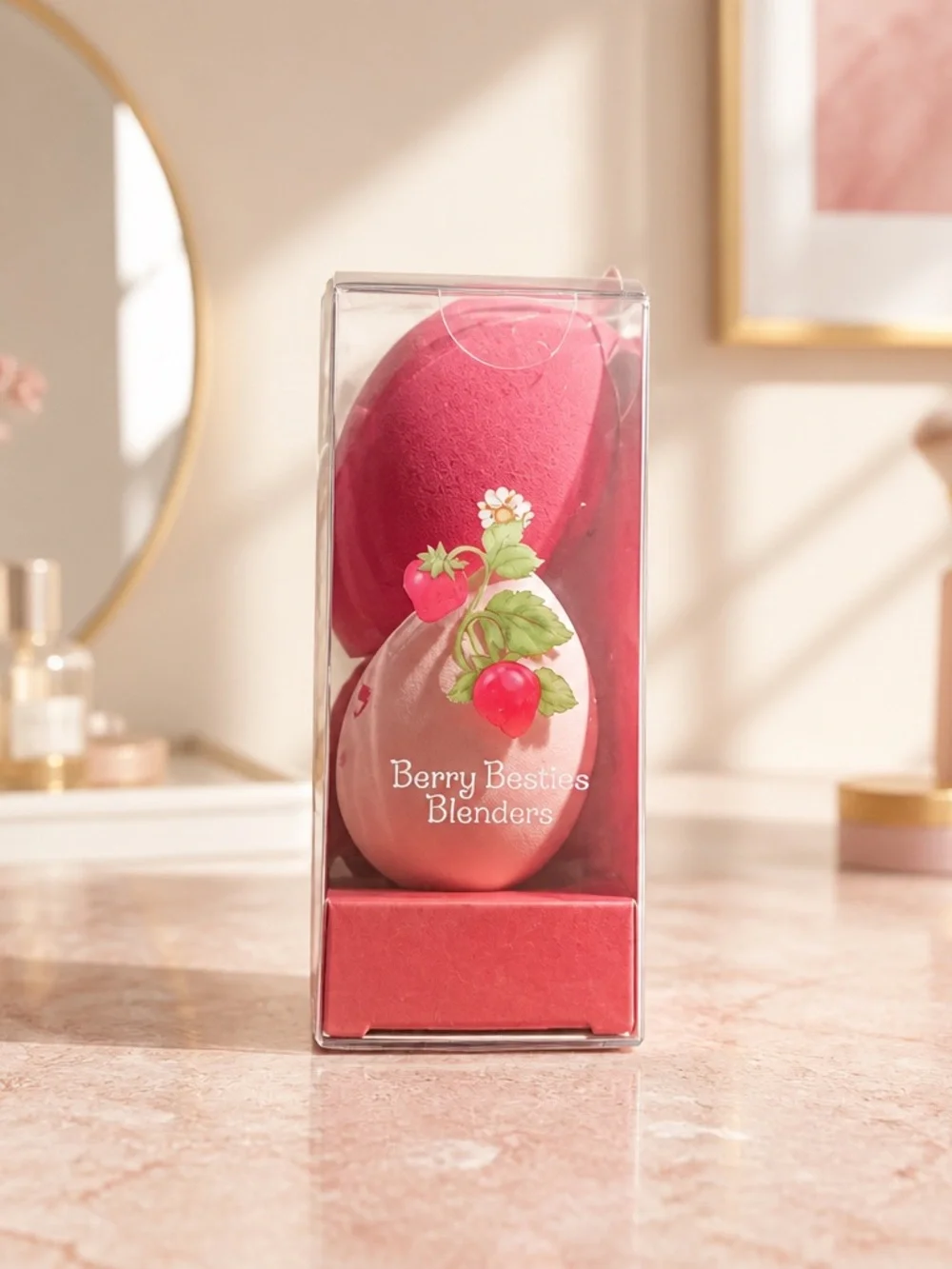 Célavi x Strawberry Shortcake Berry Besties Makeup Blender Set NWT